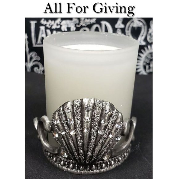 All For Giving Accents Seashell Rhinestone Candle Holder New Poshmark